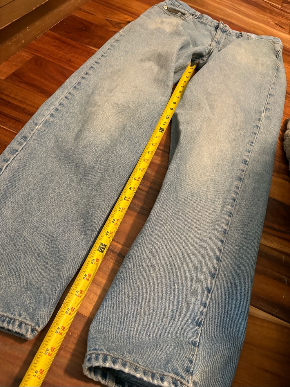 Vintage Calvin Klein Jeans CK Light Wash Straight Leg Denim Size 32/34 (0413) - Picture 5 of 9